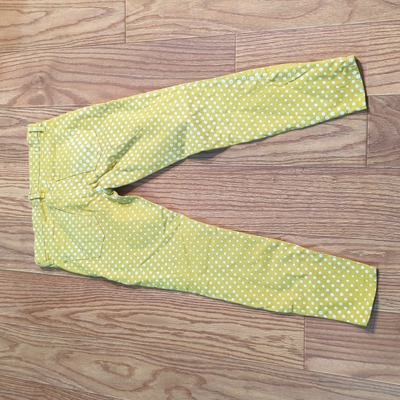 Current/Elliott lemongrass polka dot stretch Stiletto True 80s Skinny Jeans, 26* - Picture 5 of 6